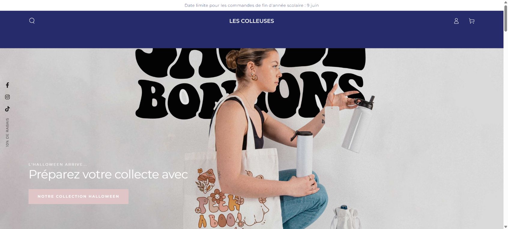 Univers des cadeaux personnalisés Les Colleuses